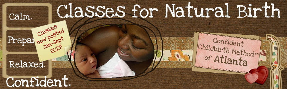 Confident Childbirth Method of Atlanta | Classes for Natural Birth | 2013 Classes